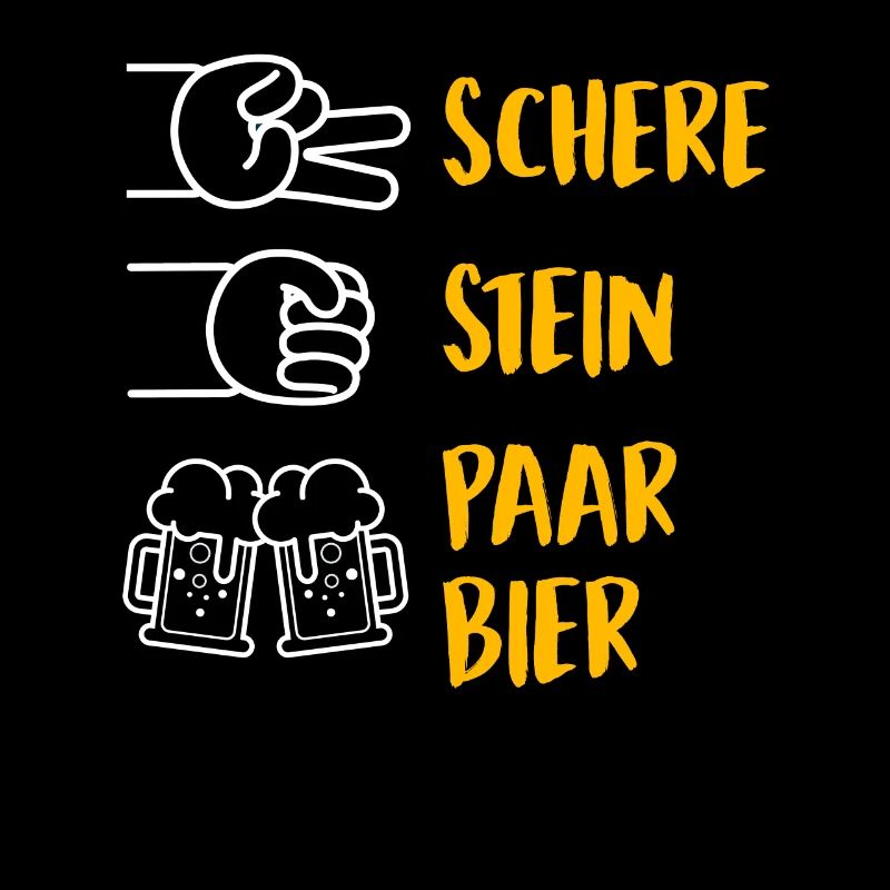 Scissors Stone Couple Beer Drinker Bavaria
