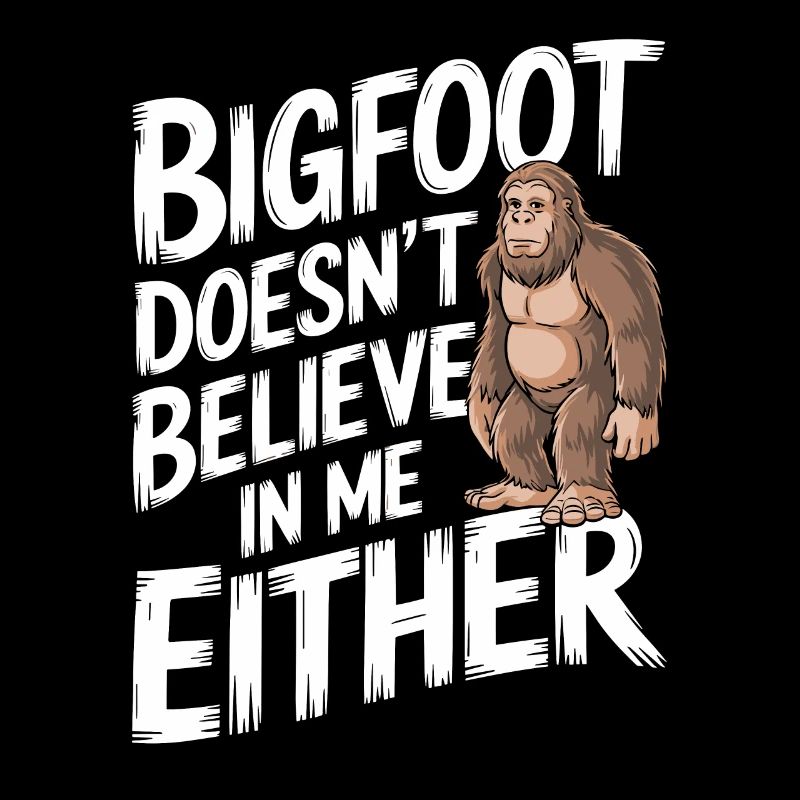 Bigfoot croyant Sasquatch Cryptide Créature de la forêt