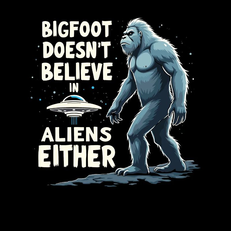 Bigfoot croyant Sasquatch Cryptide Créature de la forêt