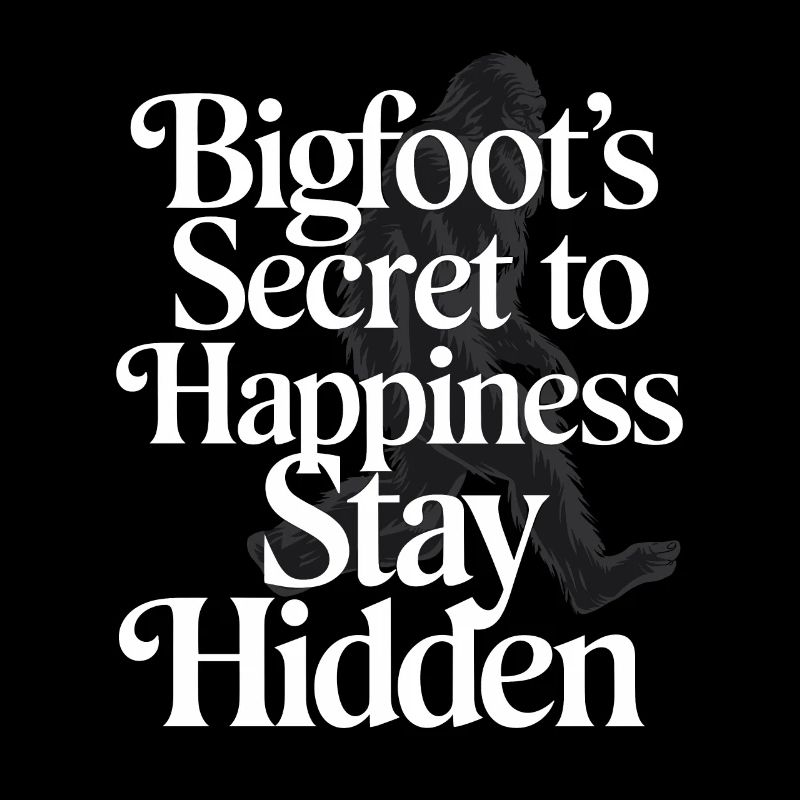 Bigfoot croyant Sasquatch Cryptide Créature de la forêt