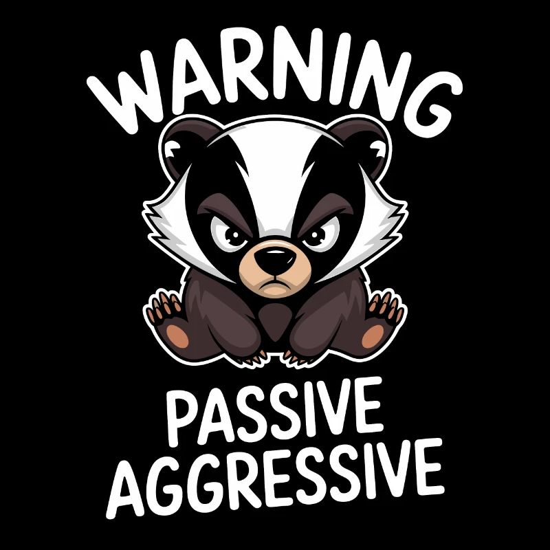 Warning Passive Aggressive Badger