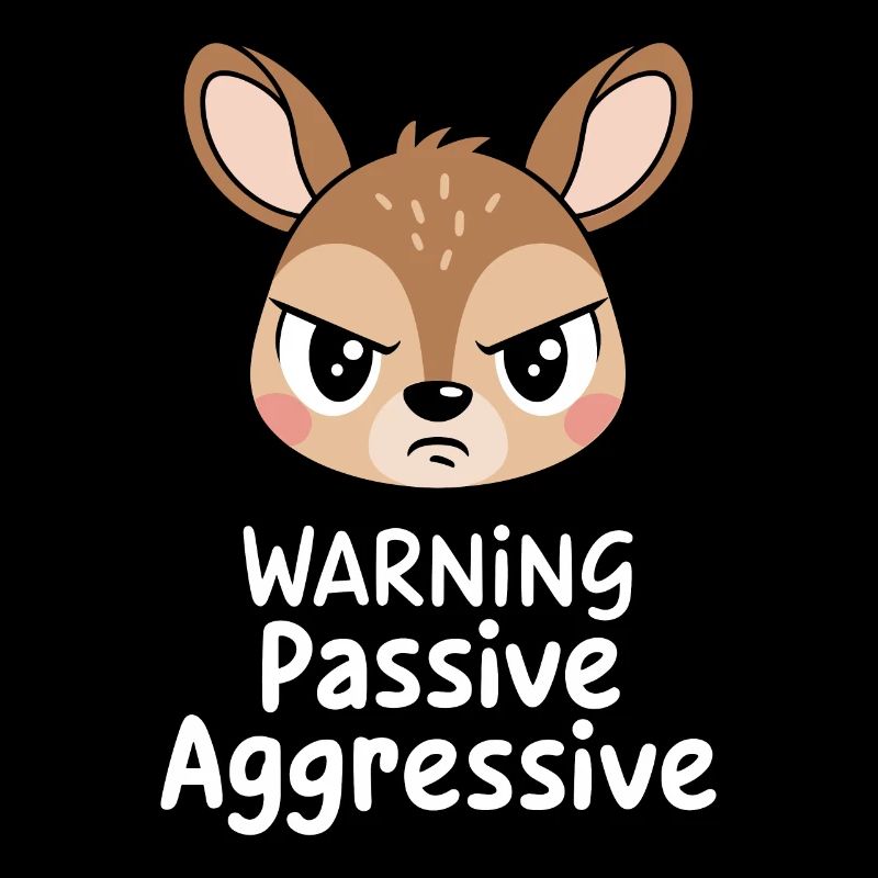 Warning Passive Aggressive Animal Face