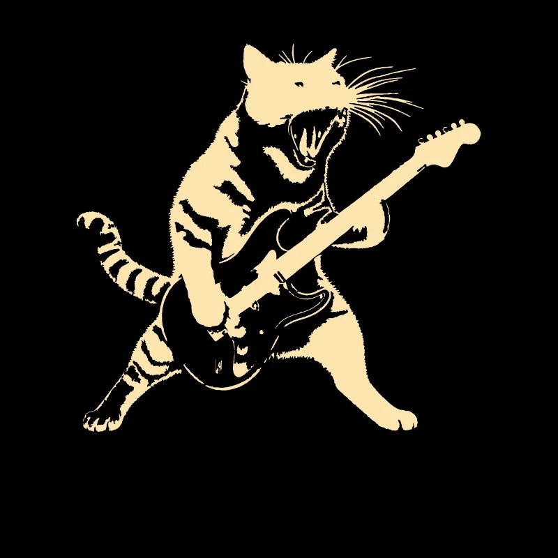 Rockin' Kitty Ein Cooles Design Mit Einer Katze