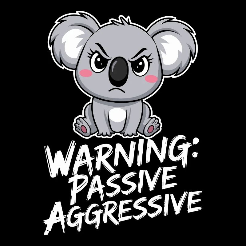 Warning: Passive-Aggressive Koala Drawing
