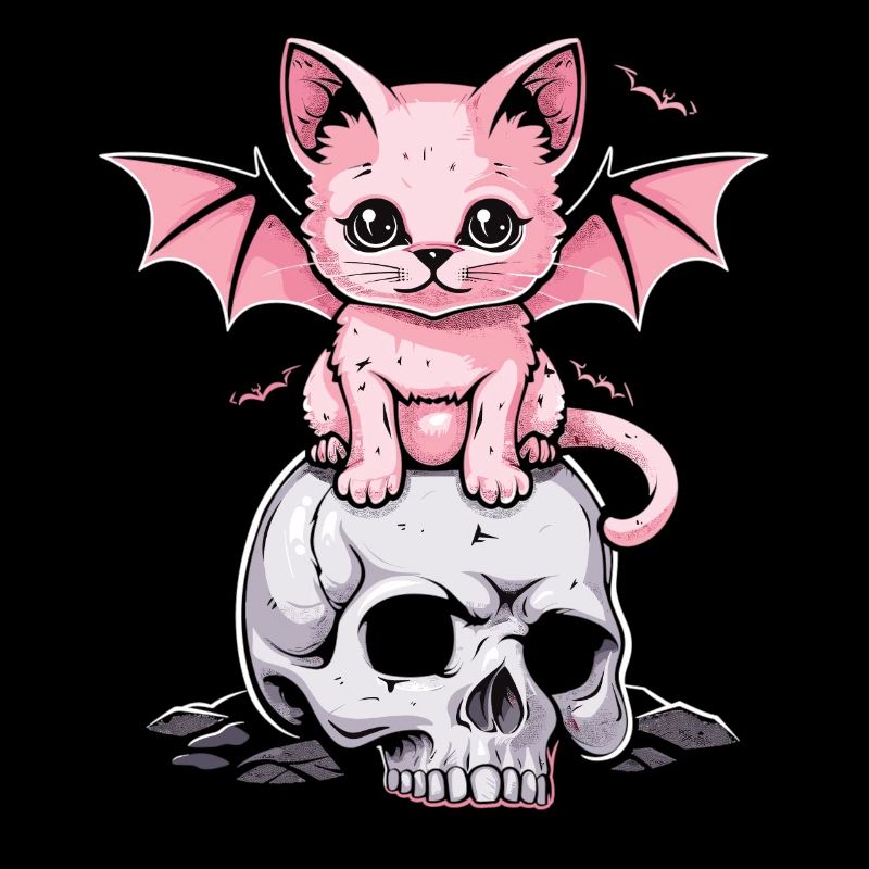 Kawaii Chat Pastel Goth Mignon Effrayant