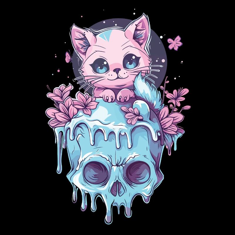 Kawaii Chat Pastel Goth Mignon Anime