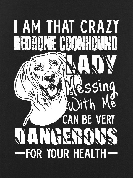 Redbone Coonhound Lady