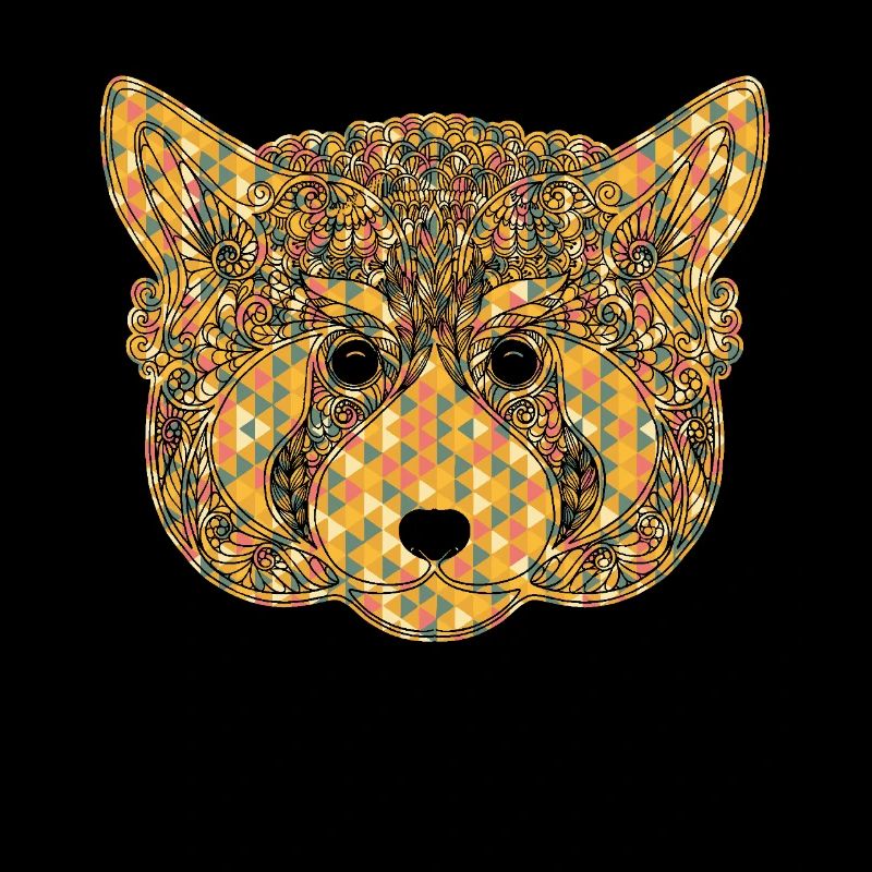 Red Panda Geometric