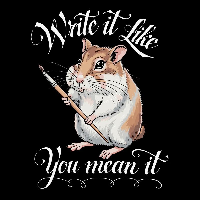 Hamster Writer Author - Write It Like You