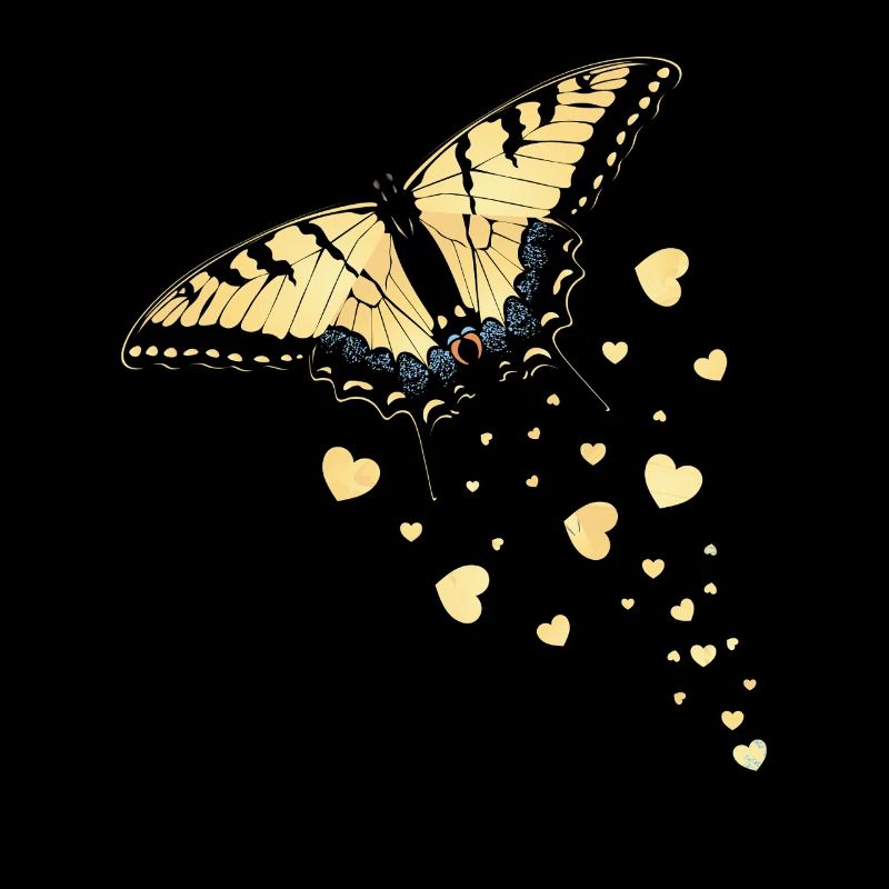 Tiger Swallowtails Sind Eine Mädchen Beste