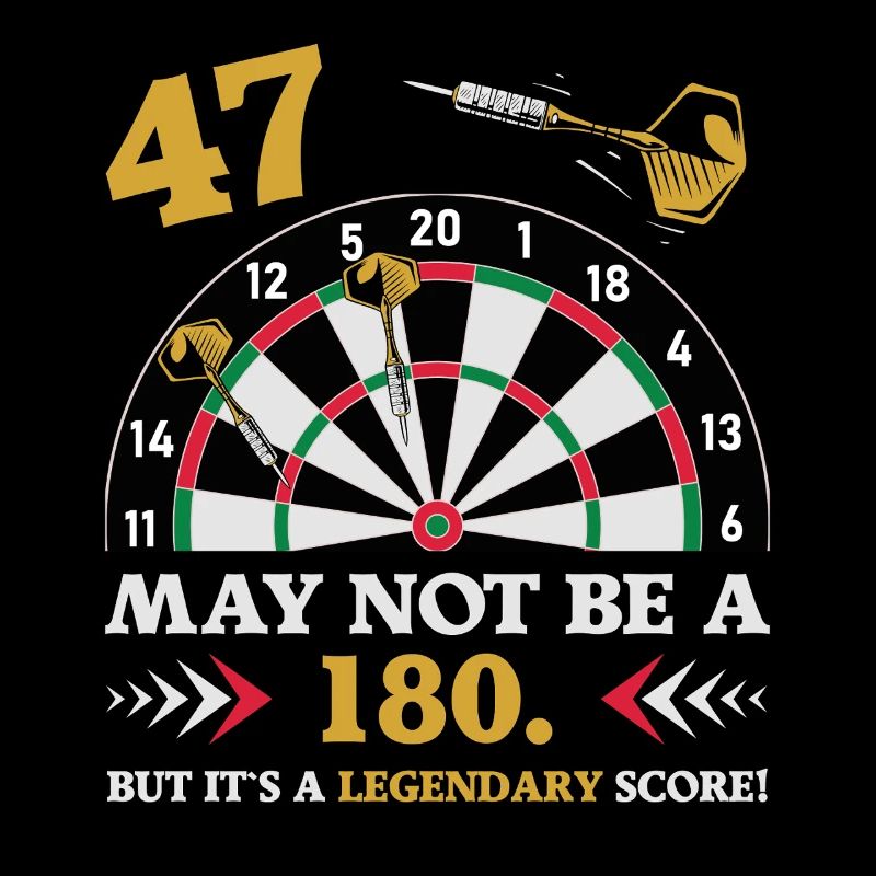 Pas 180 mais un classique : les fléchettes du 47e anniversaire