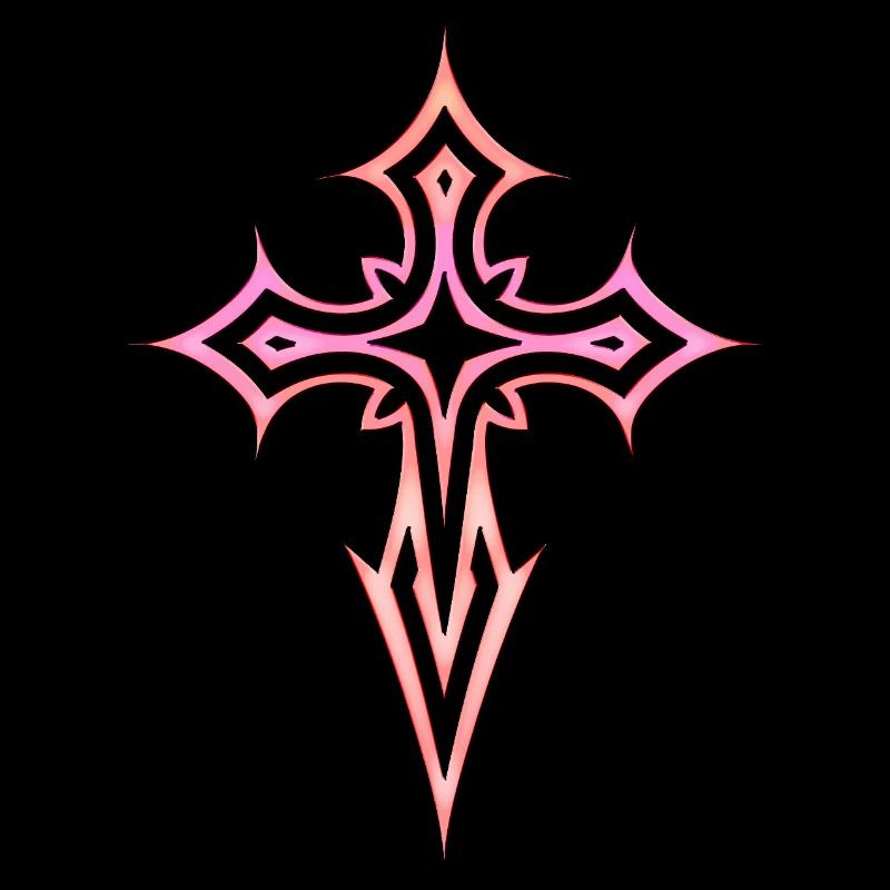 Goth Kreuz Y2K Emo Kreuz Gothic Aesthetic