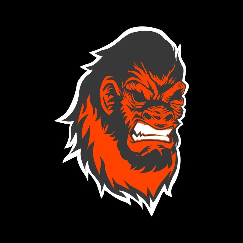 Tête de gros singe