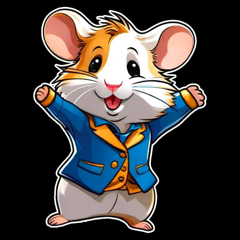Hamster mignon et heureux