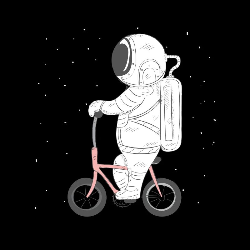 Astronaut Vélo Vélo Vélo Cadeau Galaxy