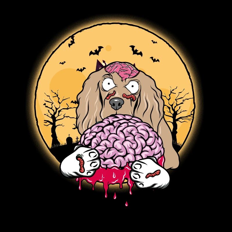 Cocker Spaniel Halloween Chien Zombie Cadeau