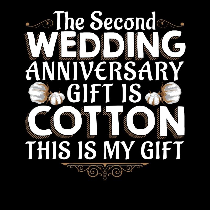 2nd wedding anniversary cotton wedding gift