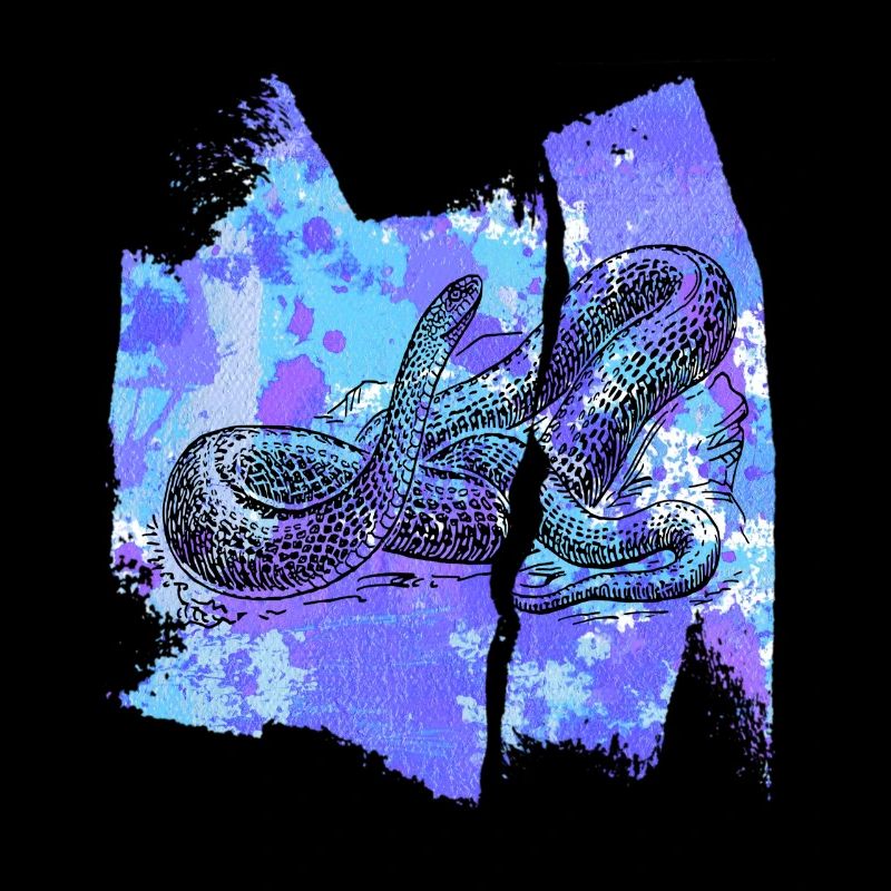 serpent serpent serpent python t-shirt