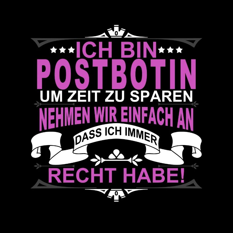 Postbotin Postbote Post Lustig Geschenk
