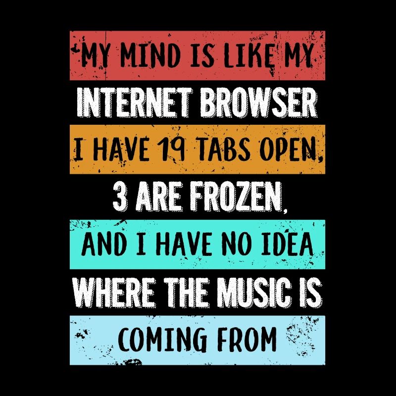 My mind is like my internet browser gift