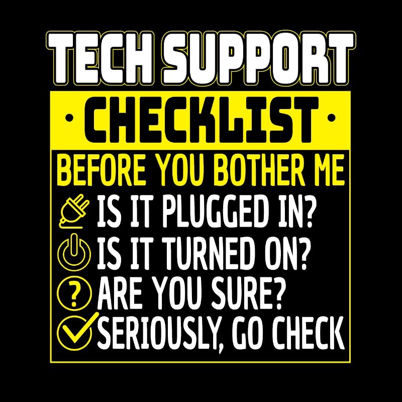 Tech Support Checklist Helpdesk Computer Admin