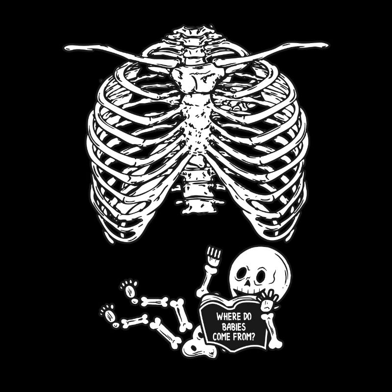 Livre de lecture de squelettes de rayons x de grossesse