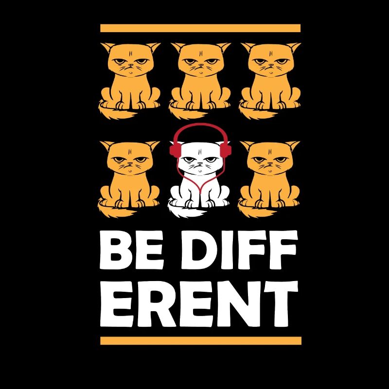 BE DIFFERENT KATZE KÄTZCHEN MIEZE MIAU MUSIK