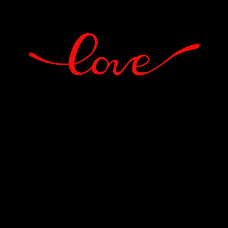 LOVE RED SCRIPT - Liebe Valentinstagsgeschenk