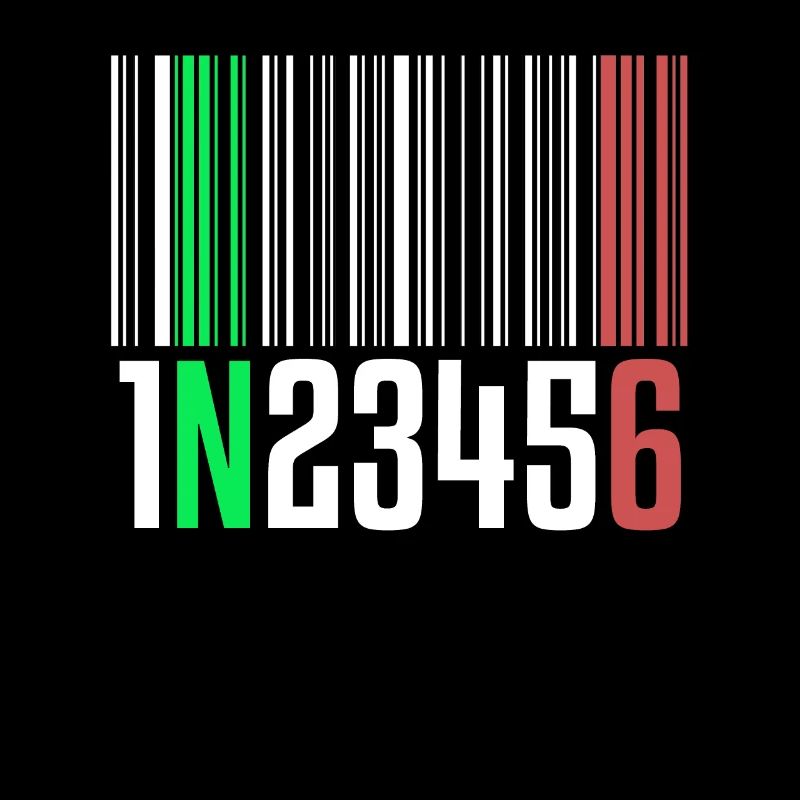 1N23456 Motorradschaltung One Down Five Up Barcode
