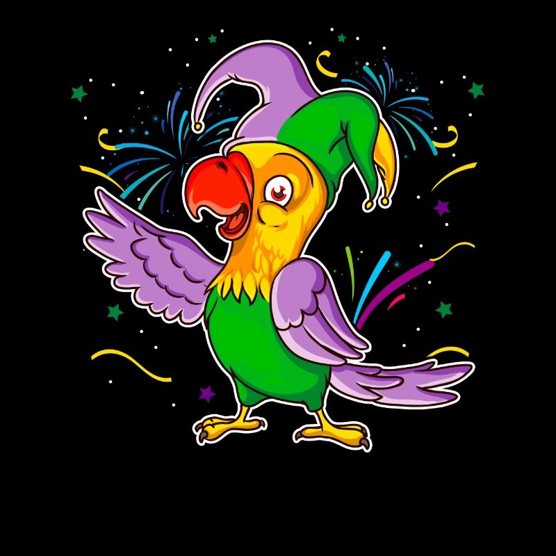 Carnaval carnaval de Mardi Gras Papagei cadeau