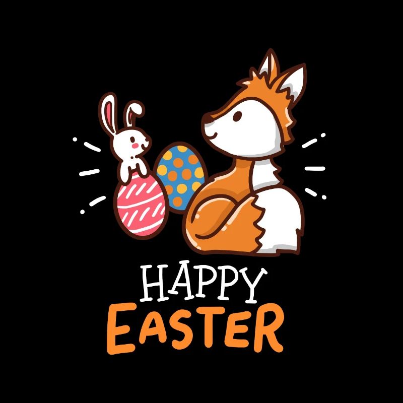 Fox - Vixen - Easter - Happy Easter - Gift