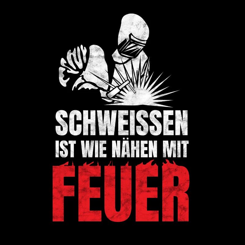 Schweisser Schweissen est comme coudre avec le feu