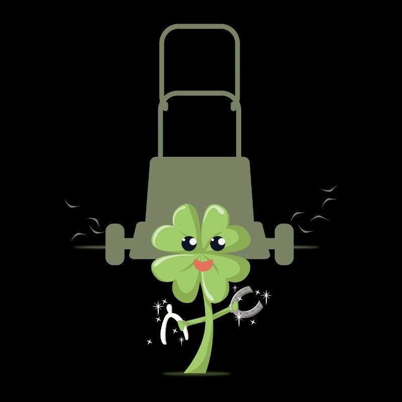 A shamrock is mowed