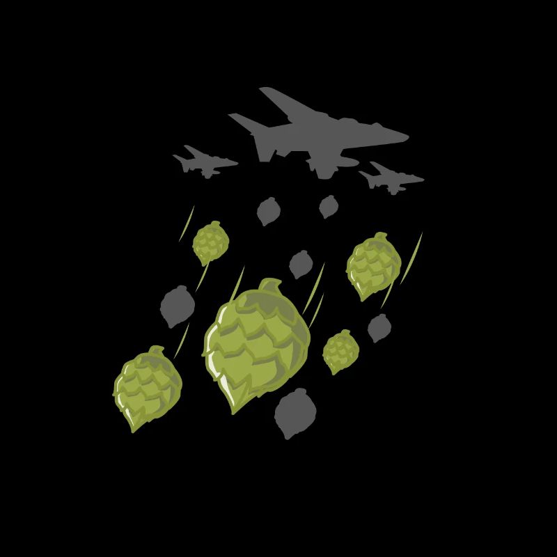 Flyer bomb houblon bière