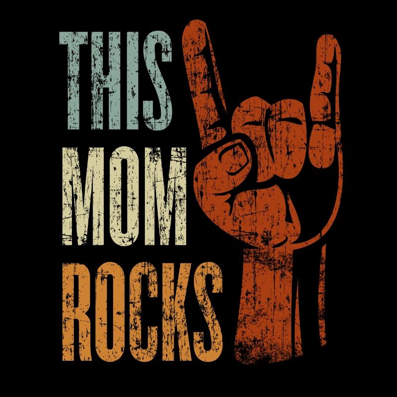 This Mom Rocks Rock n 'Roll Heavy Metal Gift