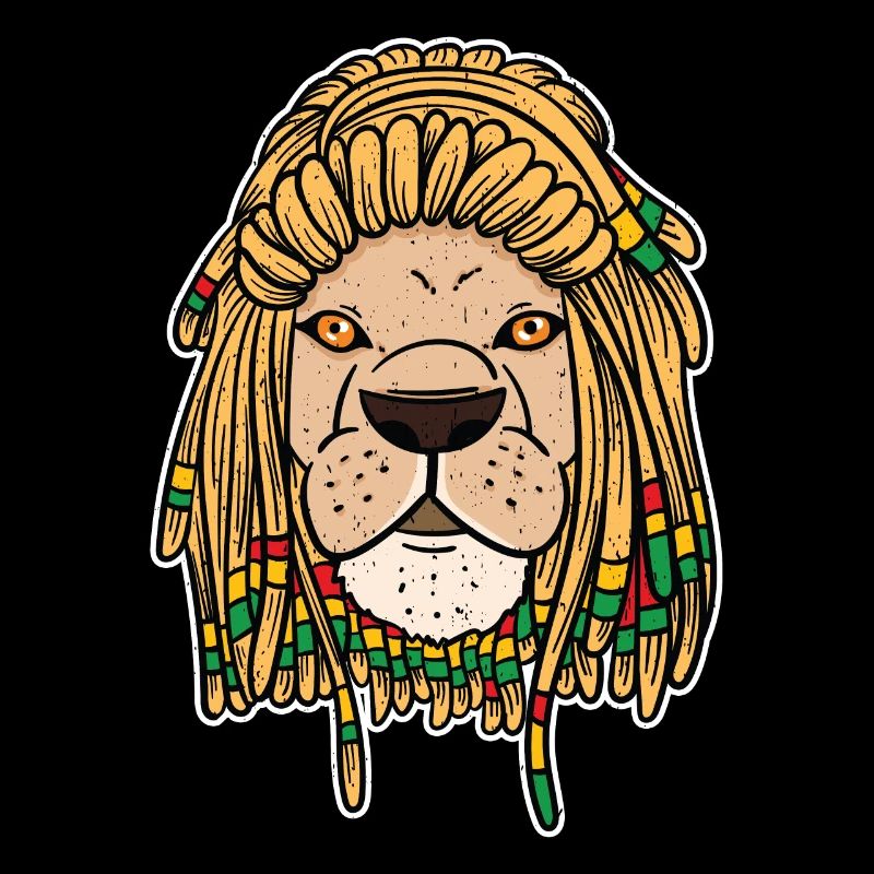 Reggae Rasta Rastafari Löwe Dreadlocks Geschenk