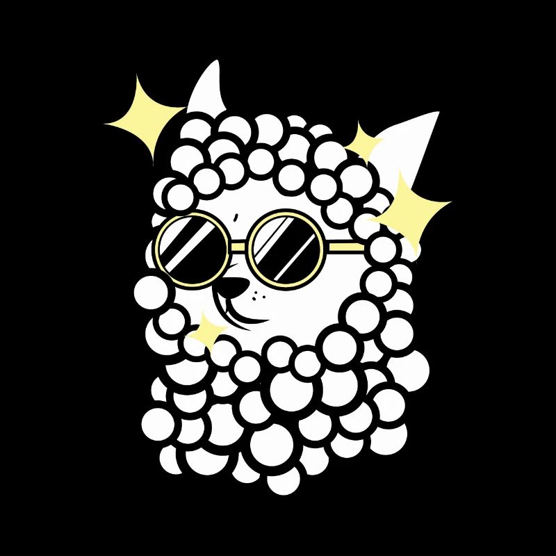 Alpaka mit Sonnenbrille