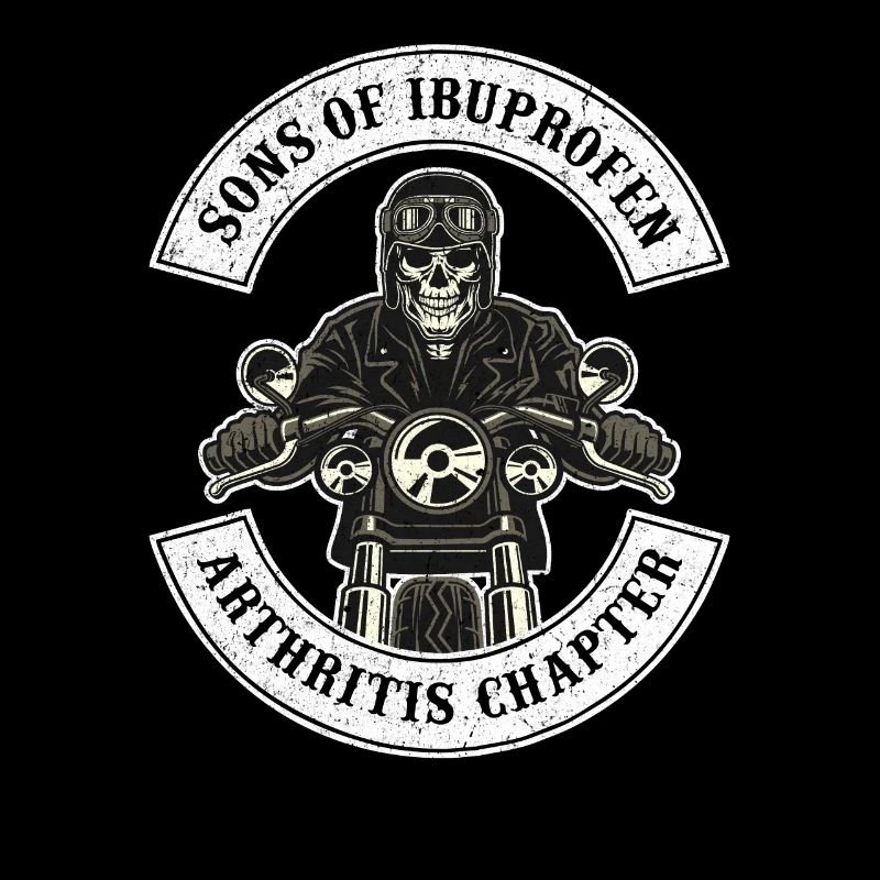 Biker Ibuprofen Arthritis Motorrad Chopper