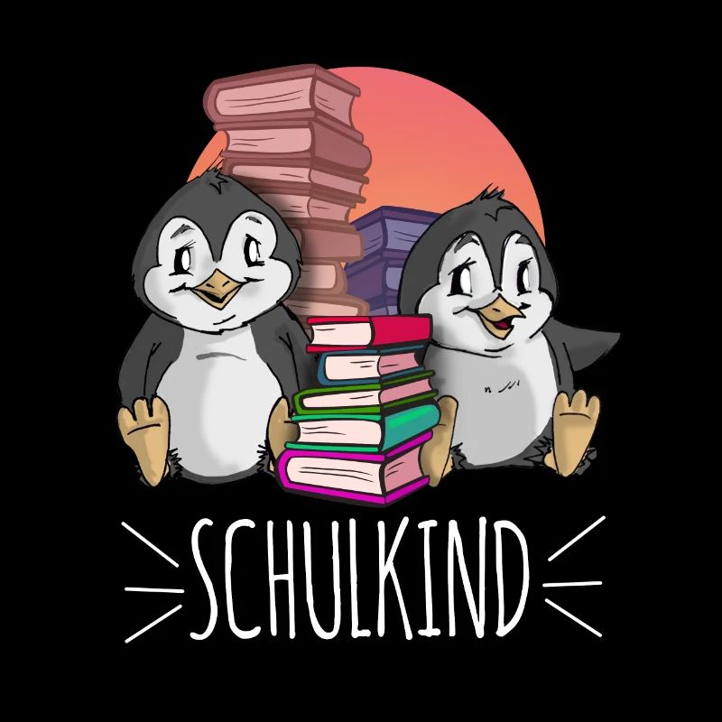 Schulkind Pinguin Einschulung