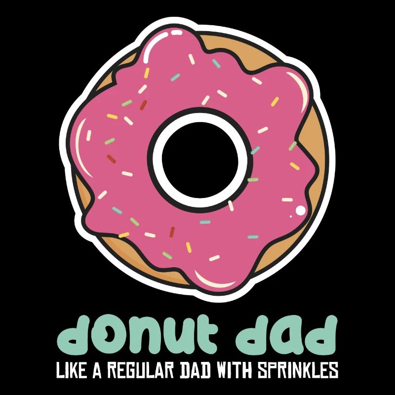 Donut Dad print, Doughnut Dad Tee, Dad product