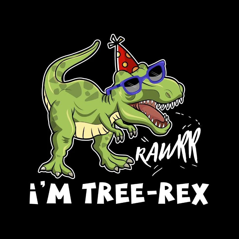 Dinosaure anniversaire Tee, 3e anniversaire impression, trois
