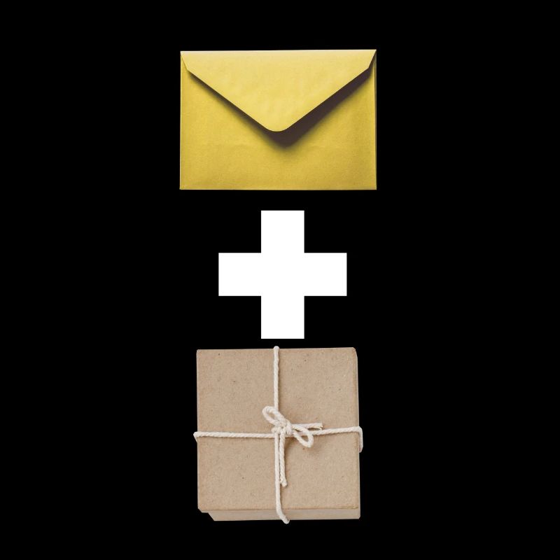 Mail and parcel courier. Workshirt illustration