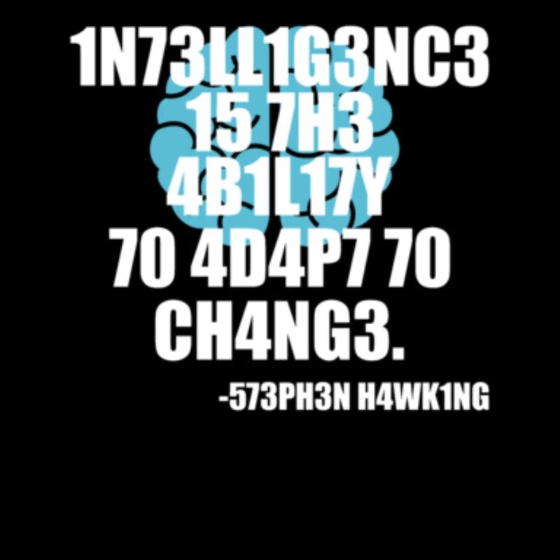 Intelligenz Stephen Hawking Zitat Motivation