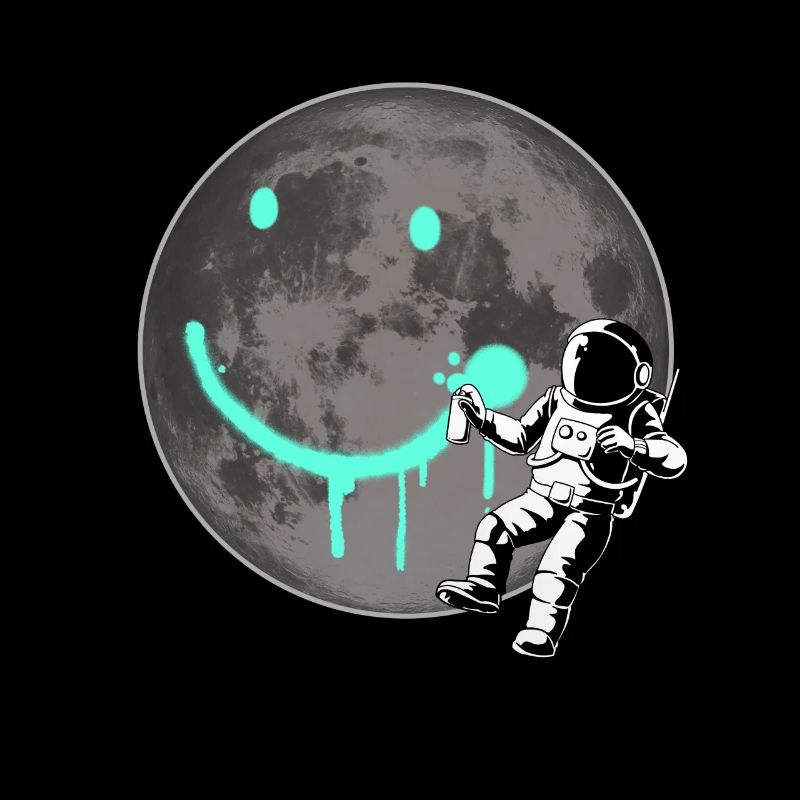 Astronaut Spray Moon Sprayer Graffiti Space All