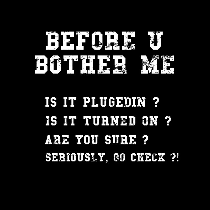 Funny Tech Support Checklist graphic Sysadmin