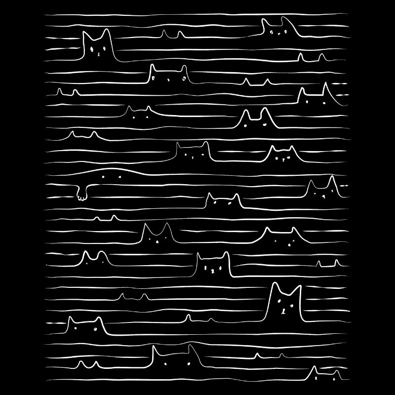 Cats abstract art