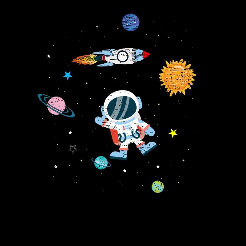 Space Weltall Astronaut Planeten Rakete