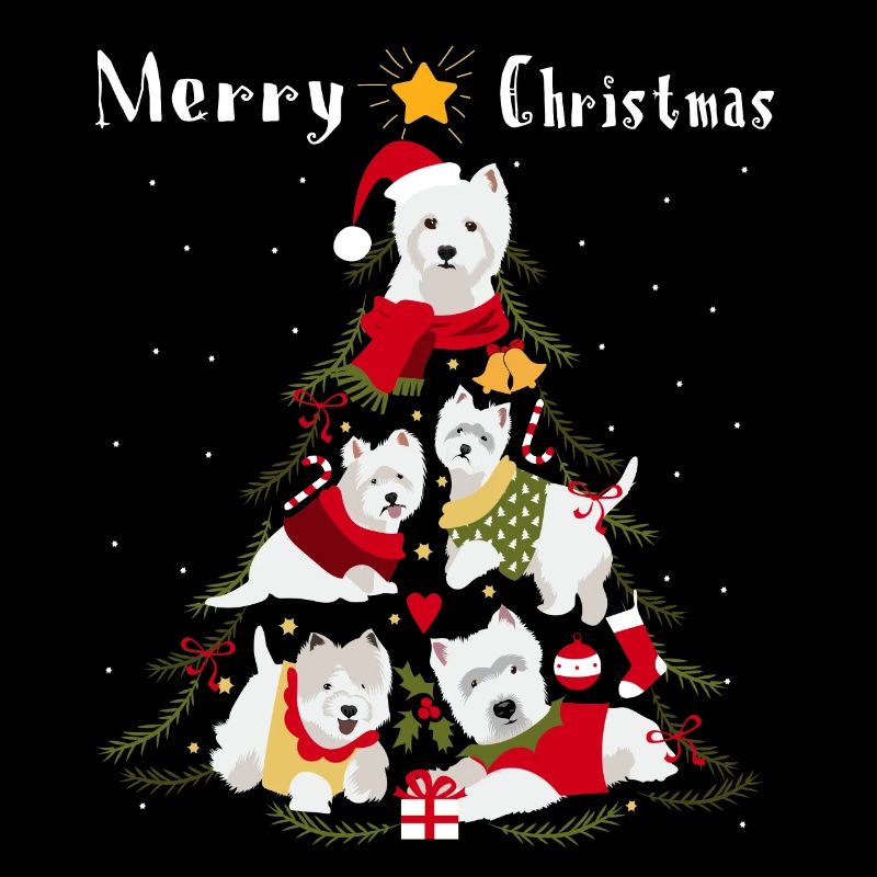 West Highland White Terrier Westie Weihnachtsbaum