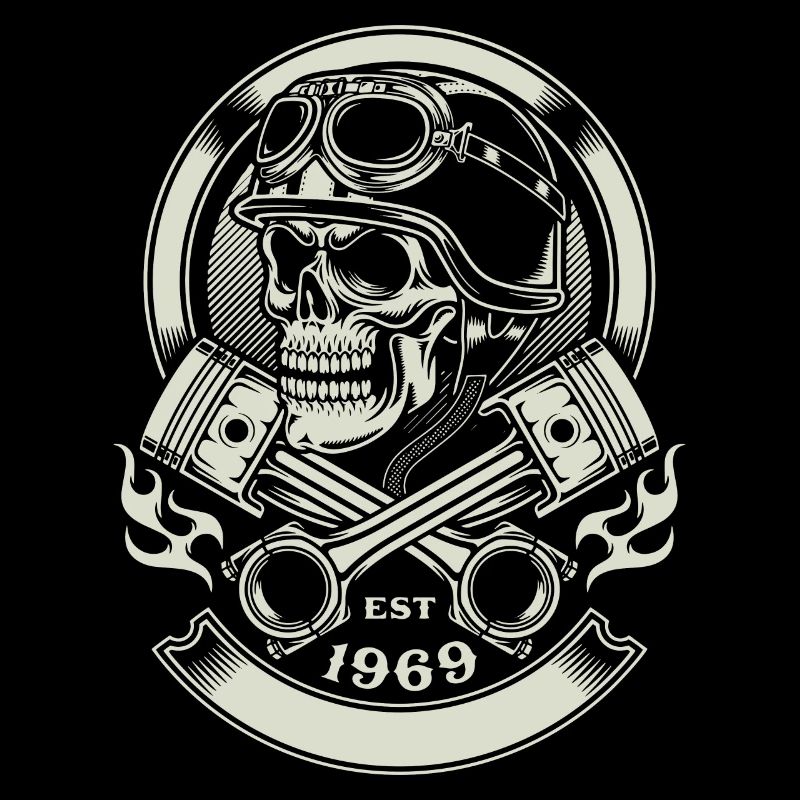 Skull biker - EST 1969