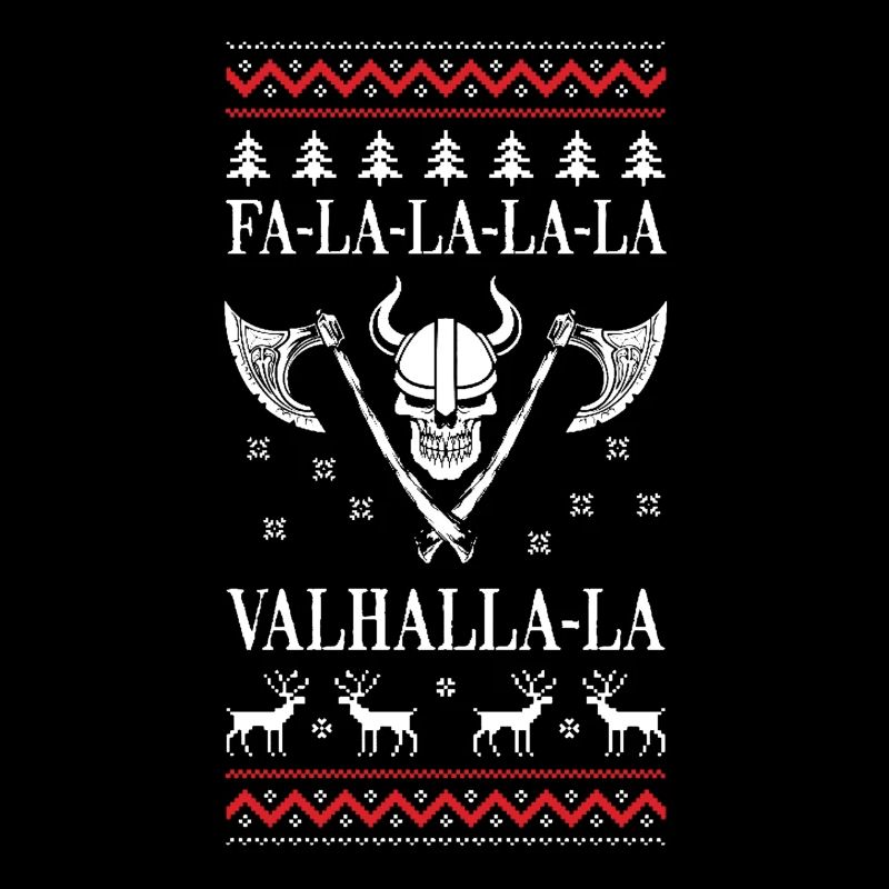 Valhalla hässliche Weihnachtsstrickjacke